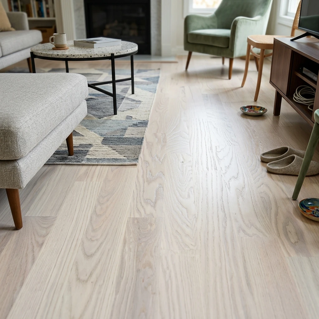 PARQUET PREFINITI – Rovere 3 Strip – Verniciato Opaco Bianco