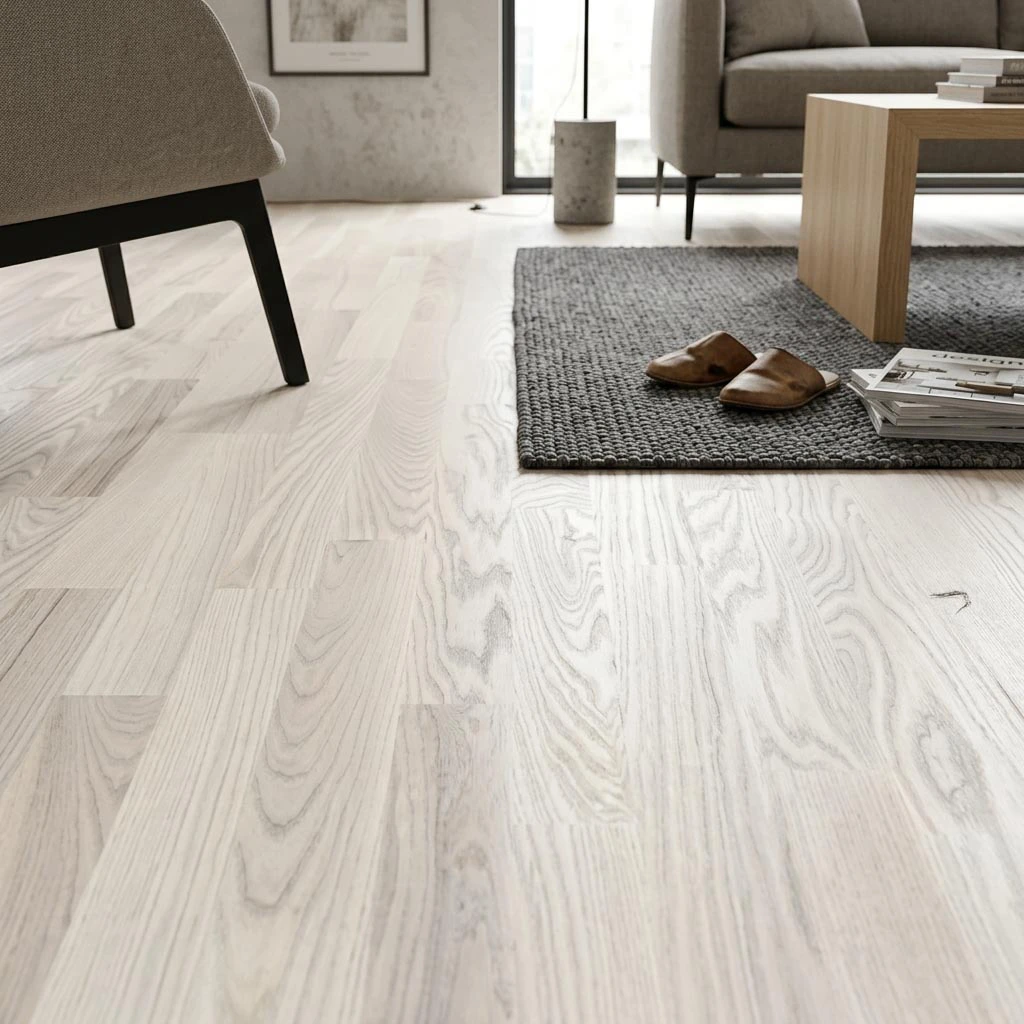 PARQUET PREFINITI – Rovere 3 Strip – Verniciato Opaco Bianco