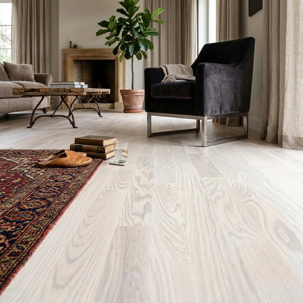 PARQUET PREFINITI – Rovere 3 Strip – Verniciato Opaco Bianco