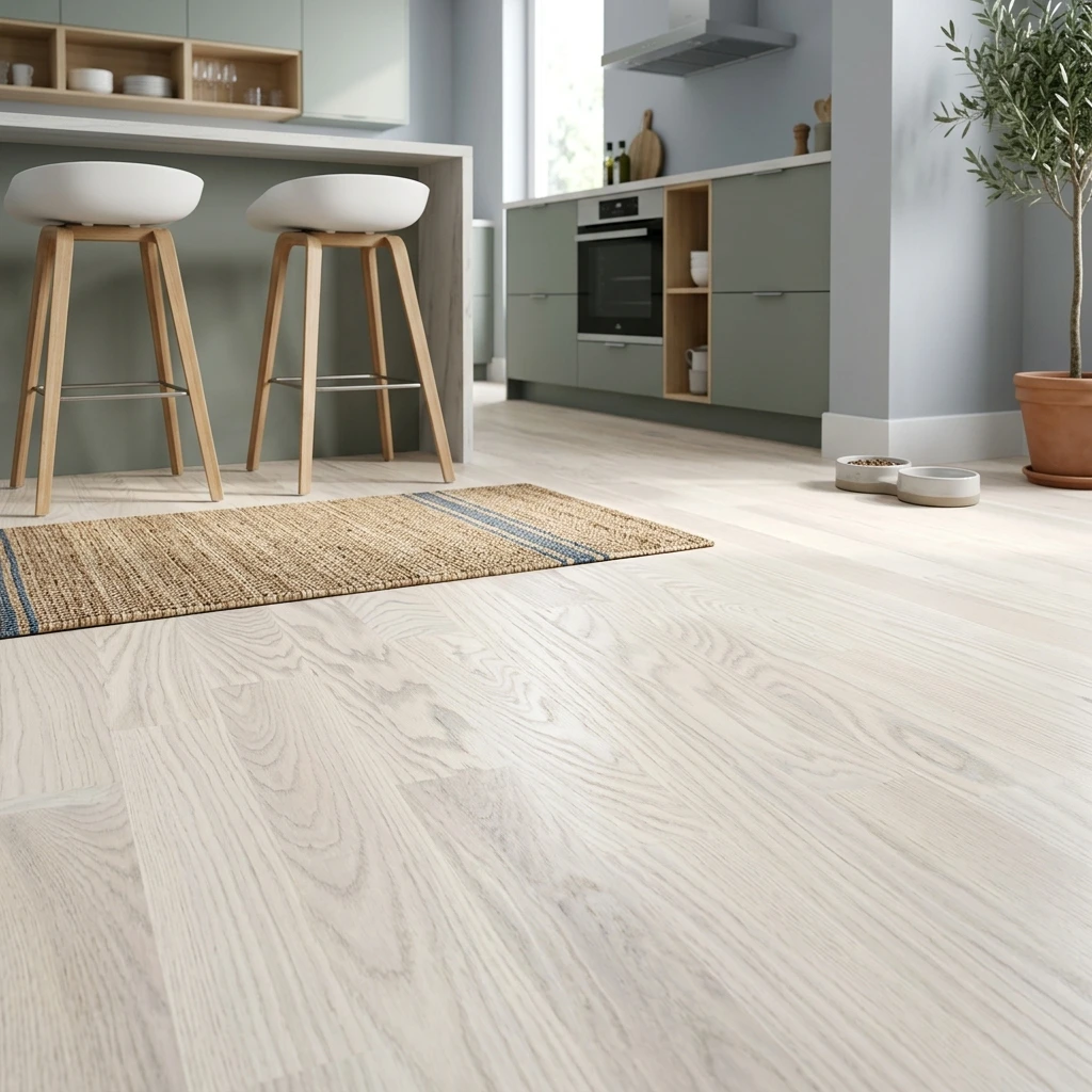 PARQUET PREFINITI – Rovere 3 Strip – Verniciato Opaco Bianco
