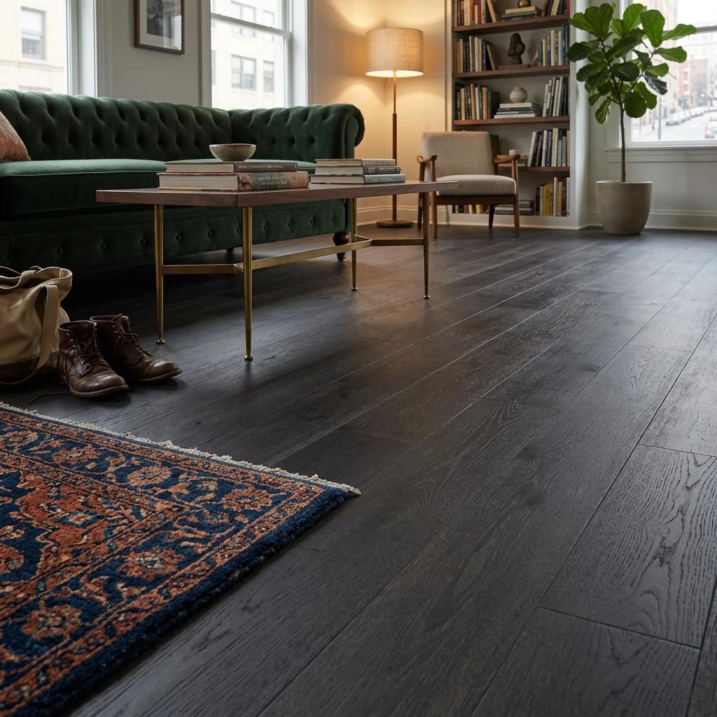 PARQUET PREFINITI – Rovere 3 Strip – Verniciato Nero – Stock residuo: 11 mq – Offerta: € 193,90