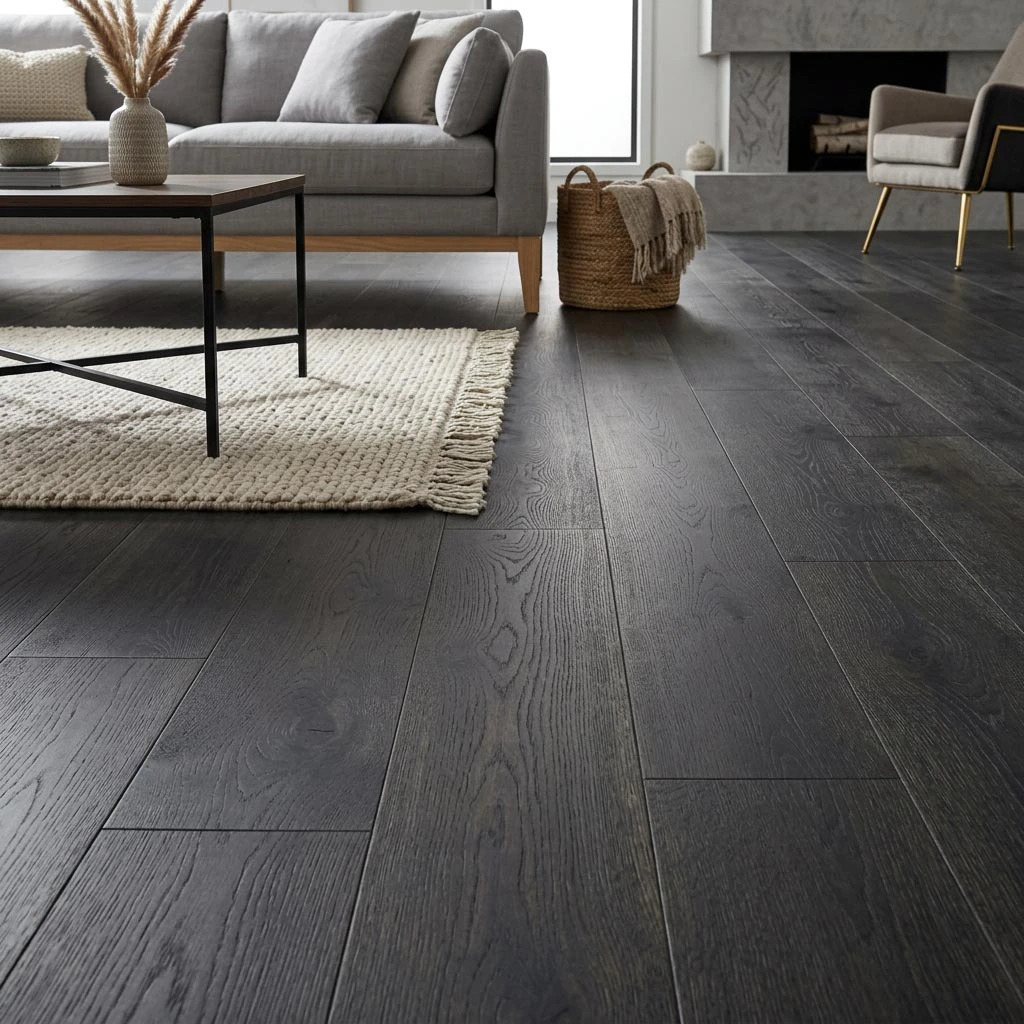 PARQUET PREFINITI – Rovere 3 Strip – Verniciato Nero – Stock residuo: 11 mq – Offerta: € 193,90