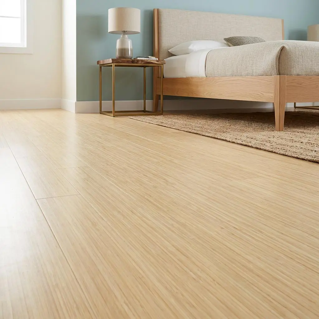 Parquet Legno Prefinito Massello, Bamboo Verticale Bianco Neve