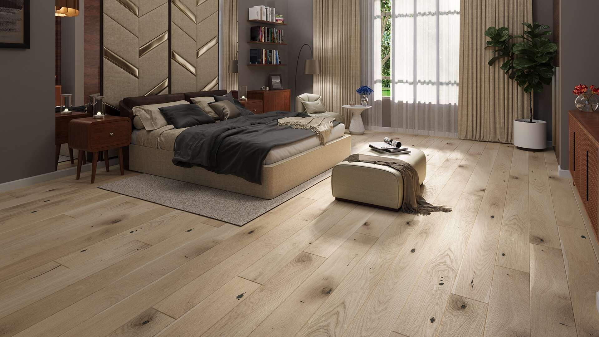 PARQUET PREFINITI – Rovere 1 Strip – Cappuccino – Spazzolato – Stock: 9,750mq – Offerta: € 219,38