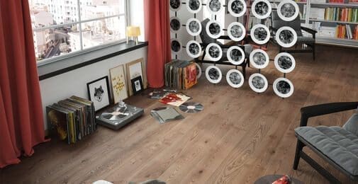 PARQUET PREFINITI – Rovere 1 Strip – Bassano – Noce Fumè – Spazzolato