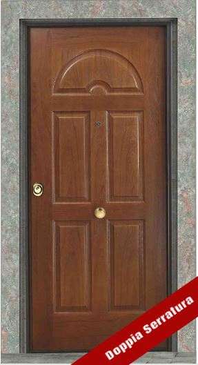 Porta Blindata classe 3, Berlino, Effetto Massello, Doppia Serratura