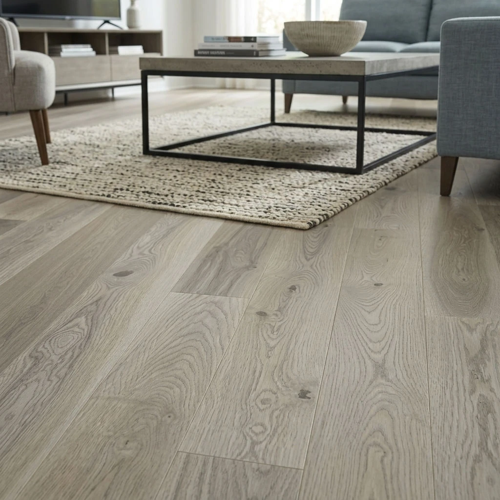 PARQUET PREFINITI – Frassino 1 Strip – Verniciato Opaco Grigio – Spazzolato