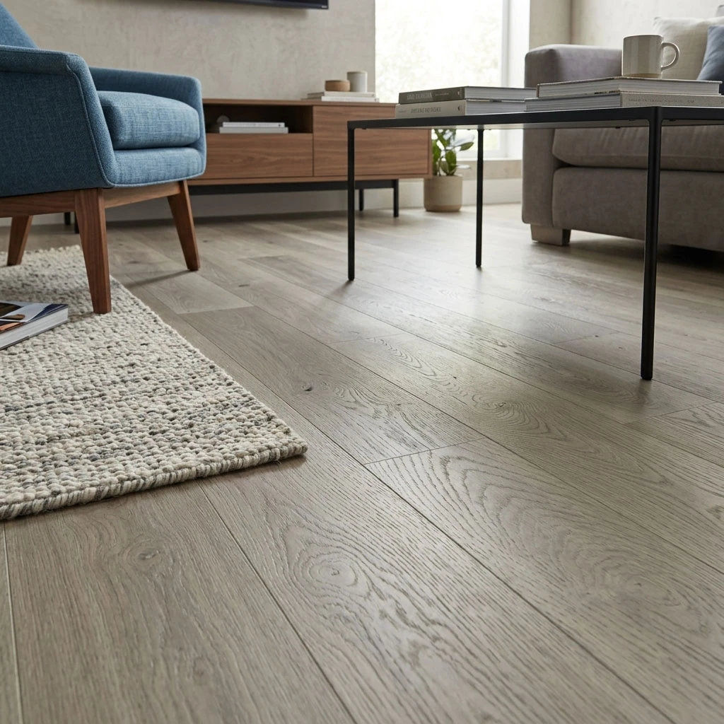 PARQUET PREFINITI – Frassino 1 Strip – Verniciato Opaco Grigio – Spazzolato