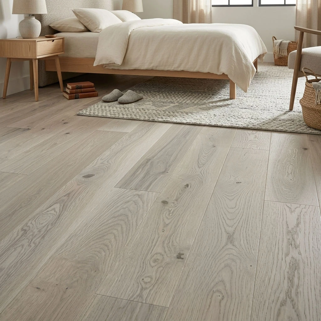 PARQUET PREFINITI – Frassino 1 Strip – Verniciato Opaco Grigio – Spazzolato