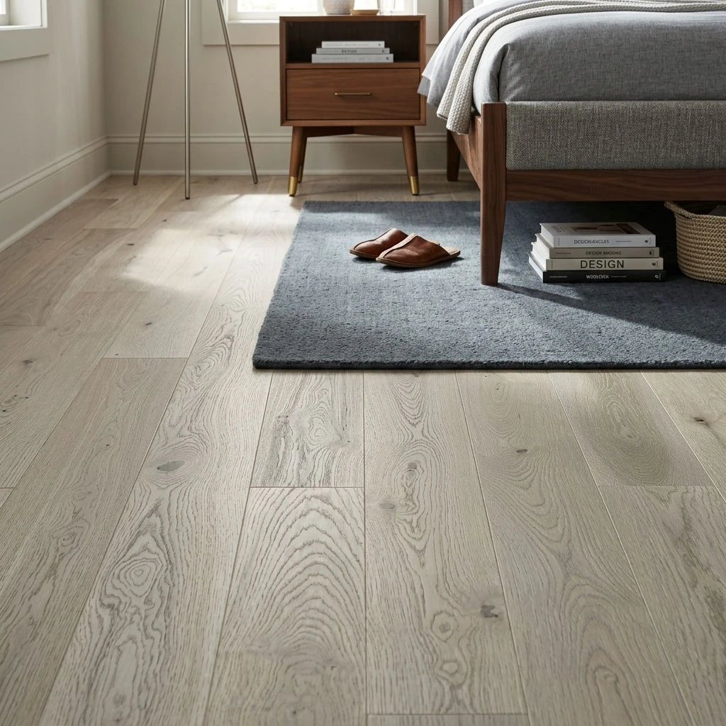 PARQUET PREFINITI – Frassino 1 Strip – Verniciato Opaco Grigio – Spazzolato