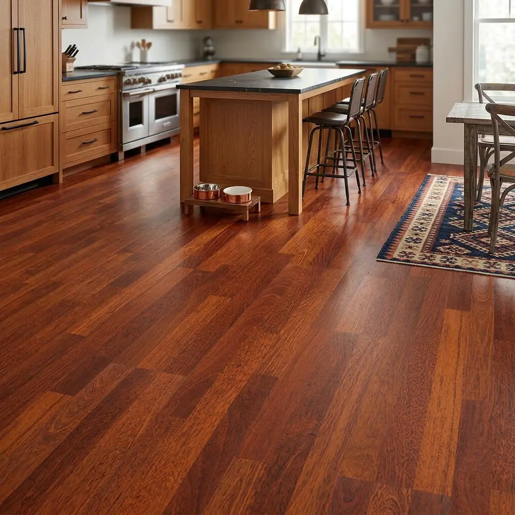 Parquet Laminato Merbau 3 Strip Medium Plancia Intera AC4 Spessore 8 mm – Stock residuo: 4 mq – Offerta: € 32,24