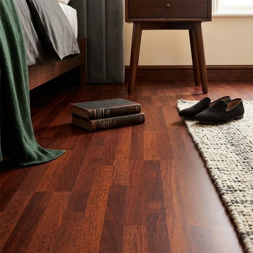 Parquet Laminato Merbau 3 Strip Medium Plancia Intera AC4 Spessore 8 mm – Stock residuo: 4 mq – Offerta: € 32,24