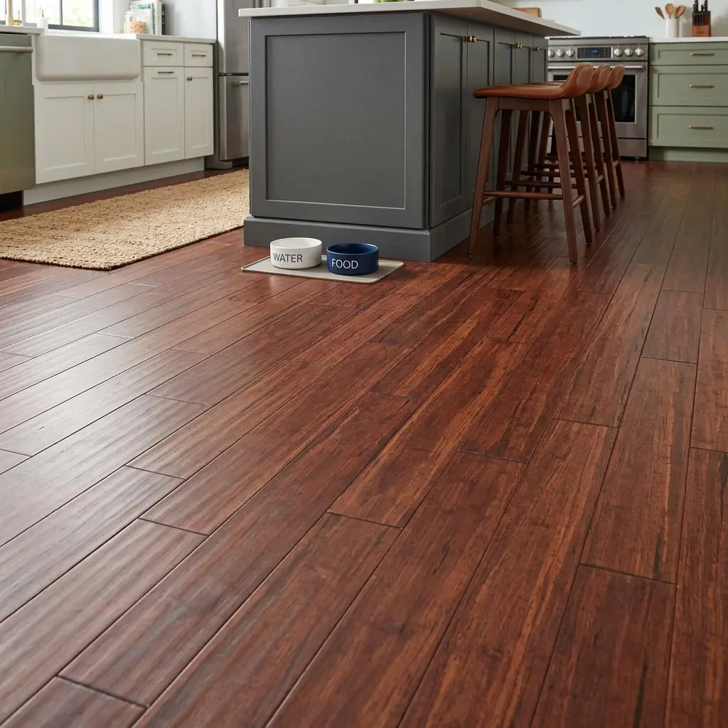 PARQUET BAMBOO MASSELLO PREFINITO – BAMBOO STRAND WOVEN ANTICATO TESSUTO