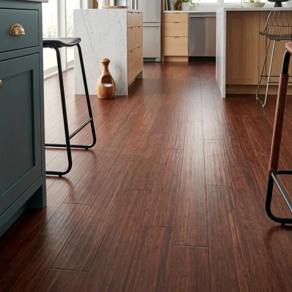PARQUET BAMBOO MASSELLO PREFINITO – BAMBOO STRAND WOVEN ANTICATO TESSUTO