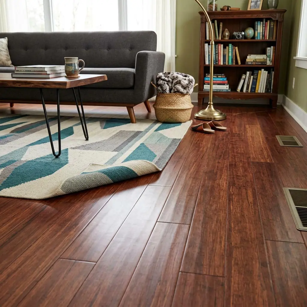 PARQUET BAMBOO MASSELLO PREFINITO – BAMBOO STRAND WOVEN ANTICATO TESSUTO