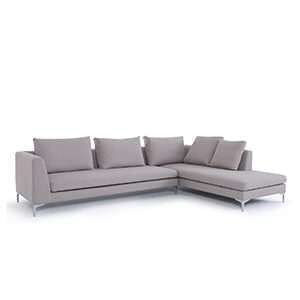DIVANO PABLO AD ANGOLO: 255 x 158 x 73cm