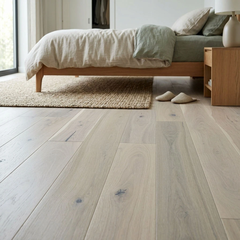 PARQUET PREFINITI – Rovere 1 Strip – Crema – Verniciato Opaco – Spazzolato