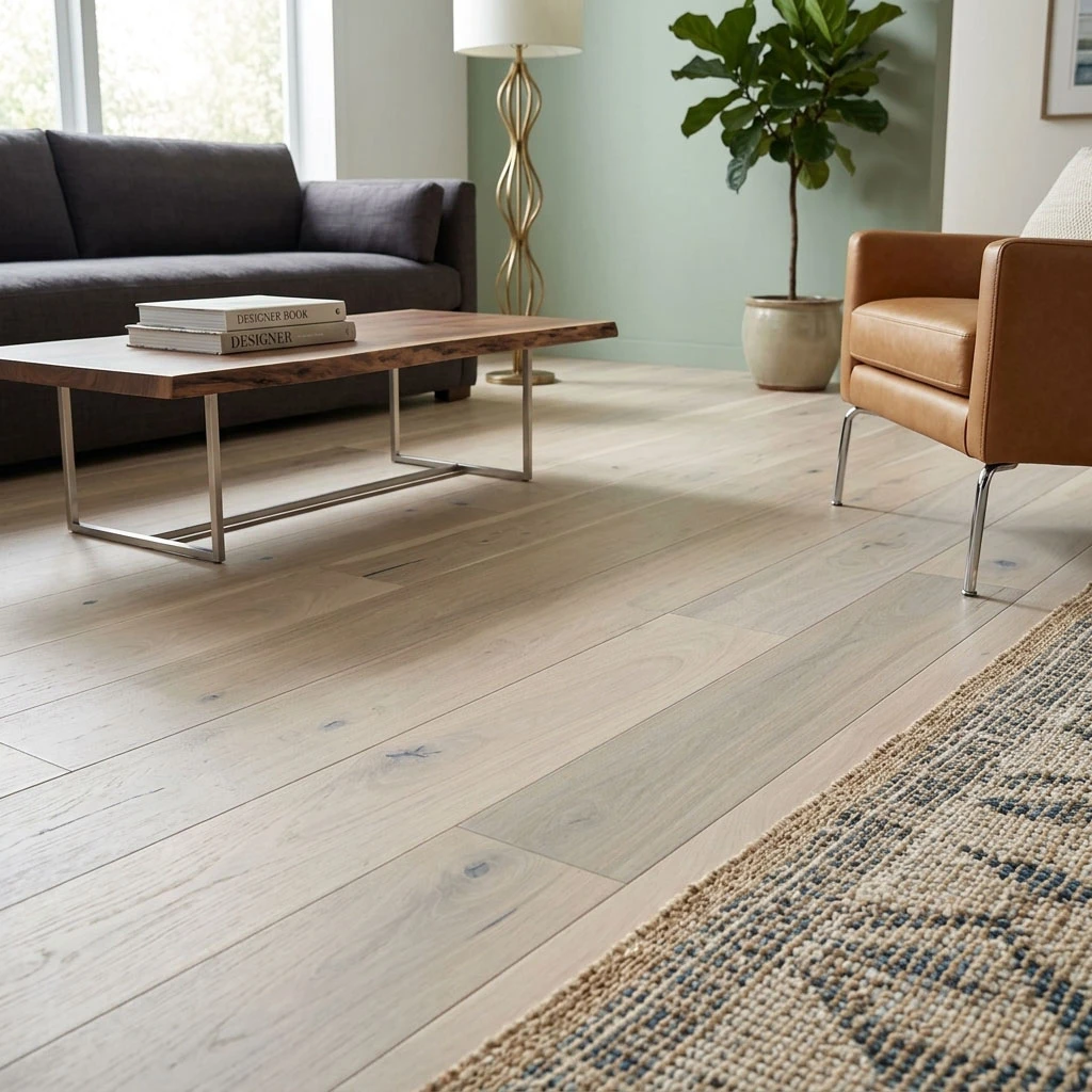 PARQUET PREFINITI – Rovere 1 Strip – Crema – Verniciato Opaco – Spazzolato