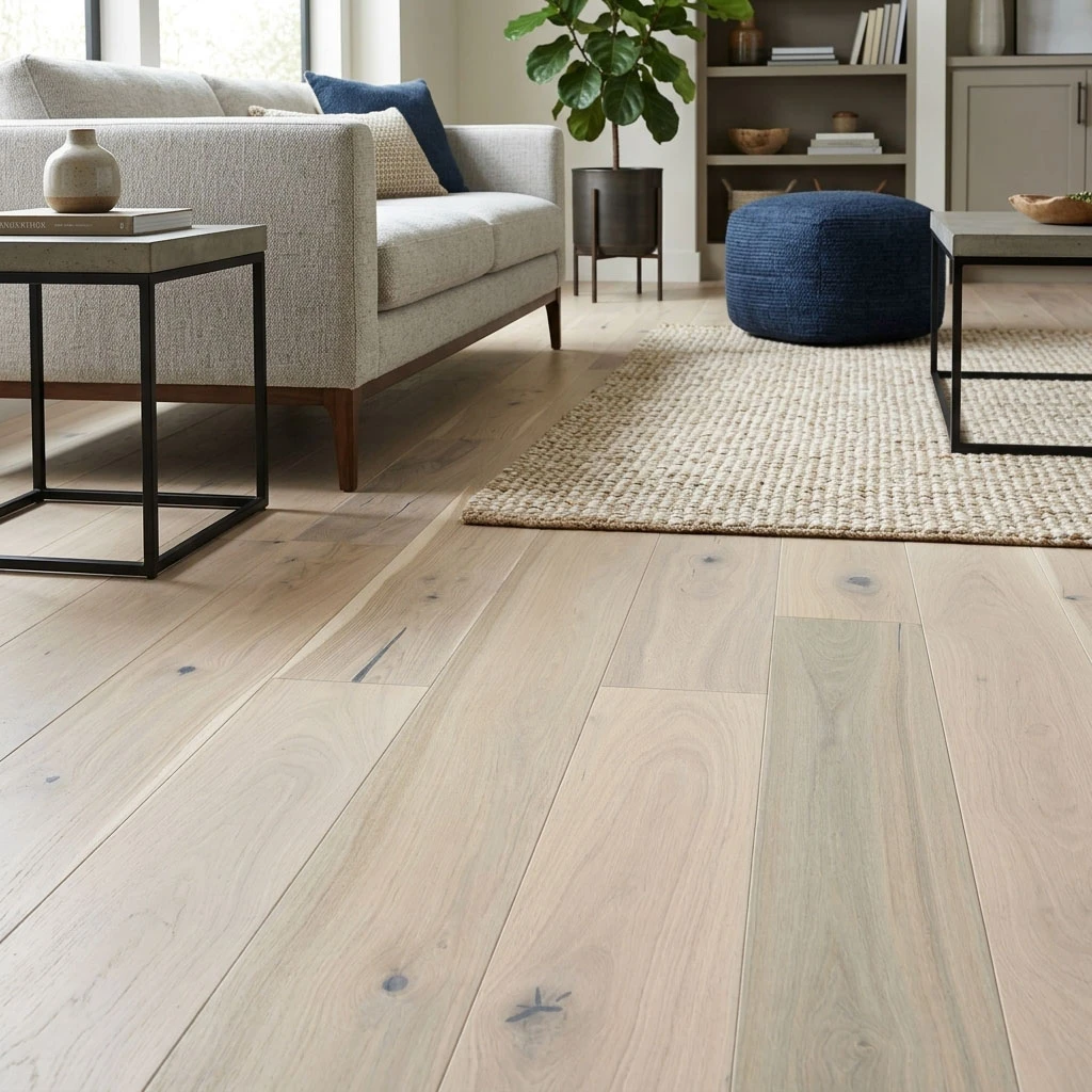 PARQUET PREFINITI – Rovere 1 Strip – Crema – Verniciato Opaco – Spazzolato