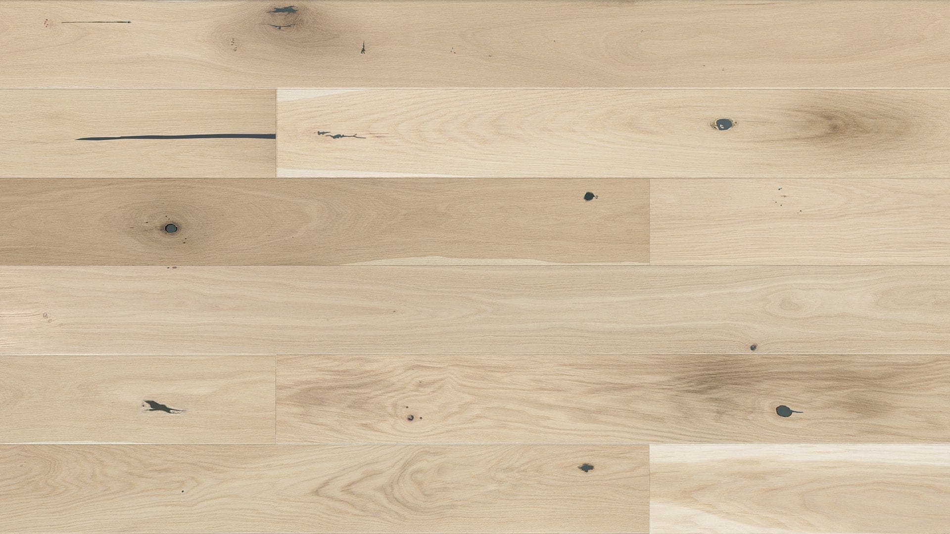 PARQUET PREFINITI – Rovere 1 Strip – Crema – Verniciato Opaco – Spazzolato