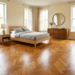 Parquet Legno Prefinito, Parquet spina italiana, Teak Asia TOP EXCLUSIVE 15 x 120 x 900 Spazzolato Olio UV