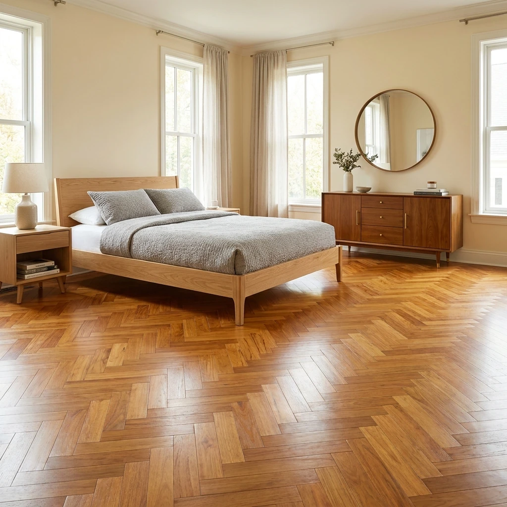 Parquet Legno Prefinito, Parquet spina italiana, Teak Asia TOP EXCLUSIVE 15 x 120 x 900 Spazzolato Olio UV