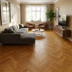 Parquet Legno Prefinito, Parquet spina italiana, Teak Asia TOP EXCLUSIVE 15 x 120 x 900 Spazzolato Olio UV