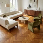 Parquet Legno Prefinito, Parquet spina italiana, Teak Asia TOP EXCLUSIVE 15 x 120 x 900 Spazzolato Olio UV