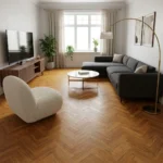 Parquet Legno Prefinito, Parquet spina italiana, Teak Asia TOP EXCLUSIVE 15 x 120 x 900 Spazzolato Olio UV