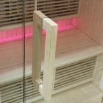 GENOVA – Sauna a Infrarossi con Design in Legno e Cristallo – 170x105x190 cm