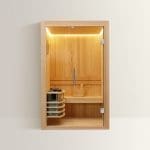 LEVANTO Sauna Finlandese – Benessere e Tecnologia Elegante – 180x120x190 cm