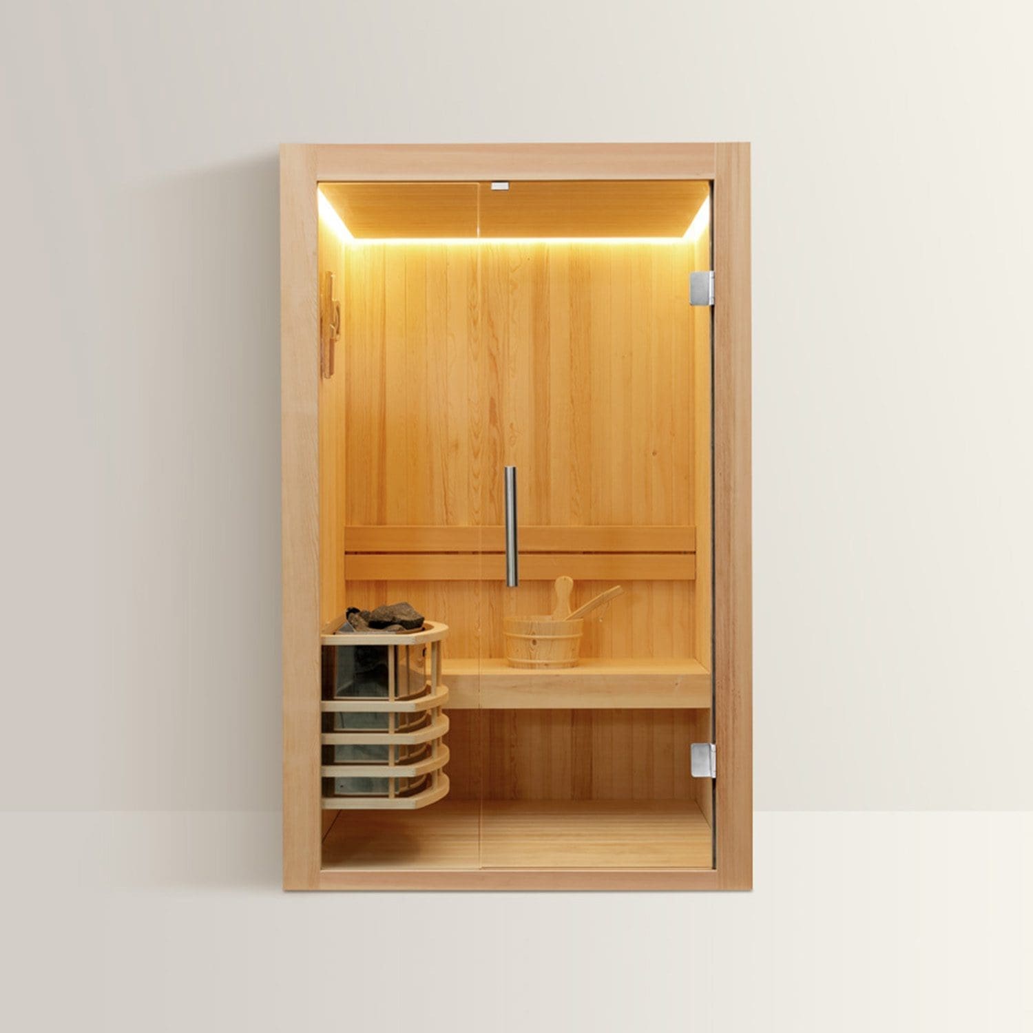 LEVANTO Sauna Finlandese – Benessere e Tecnologia Elegante – 180x120x190 cm