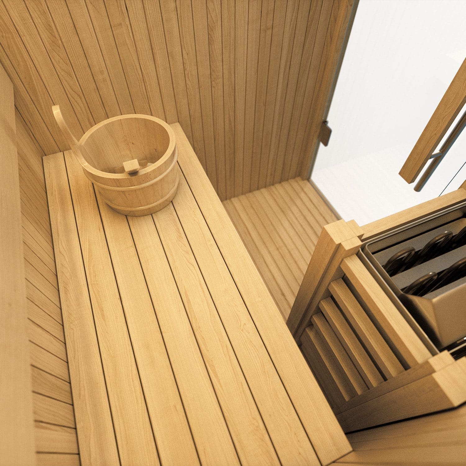 LEVANTO Sauna Finlandese – Benessere e Tecnologia Elegante – 180x120x190 cm
