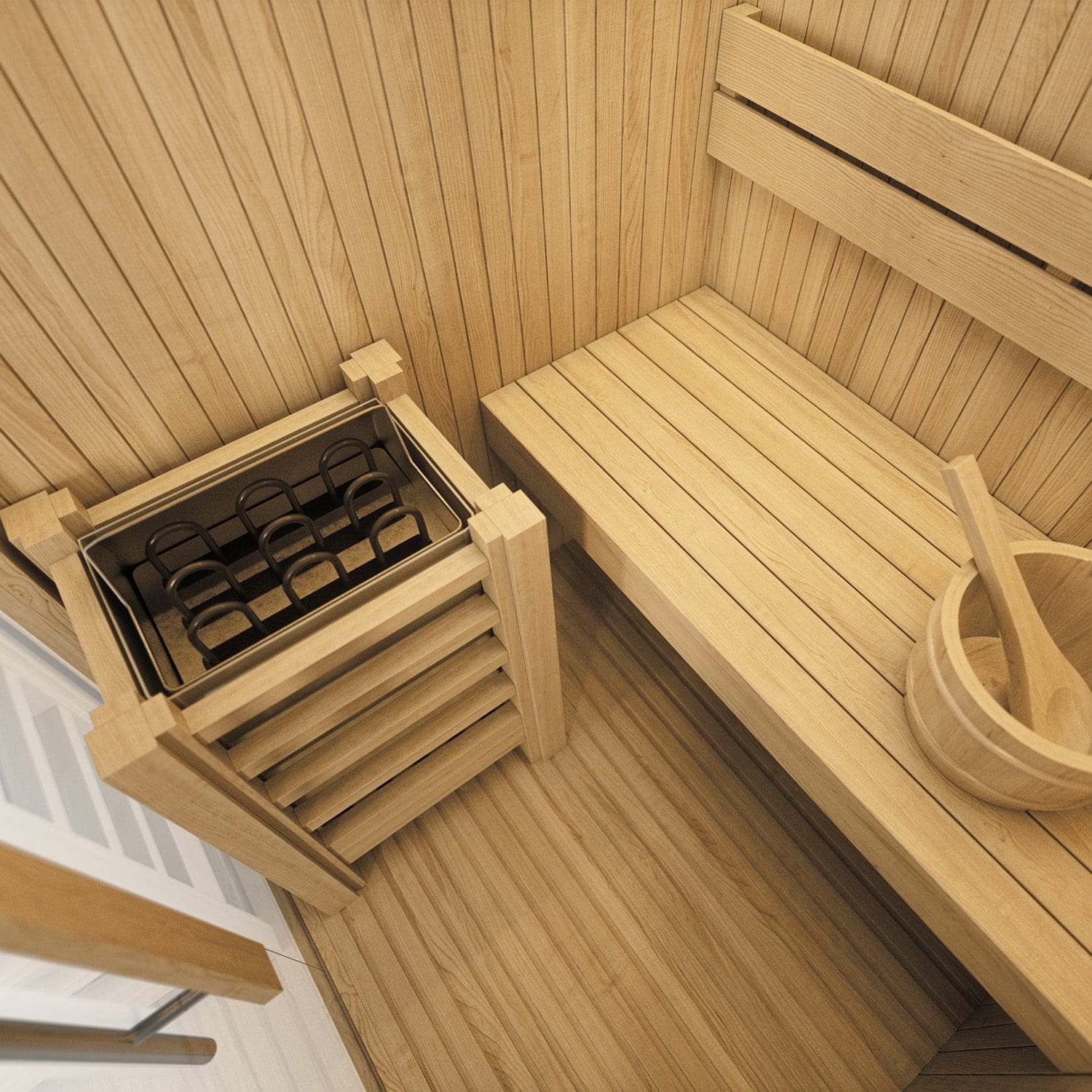 LEVANTO Sauna Finlandese – Benessere e Tecnologia Elegante – 180x120x190 cm