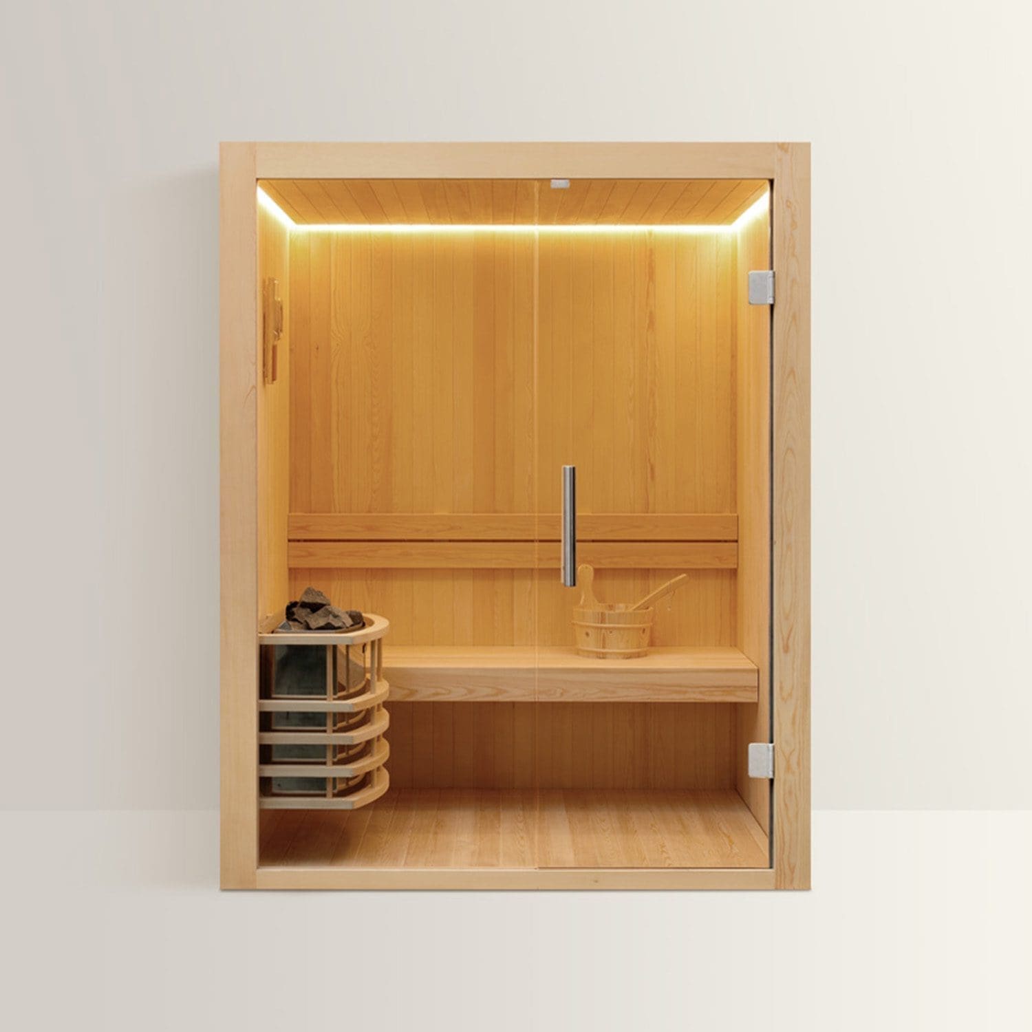 LEVANTO Sauna Finlandese – Benessere e Tecnologia Elegante – 180x120x190 cm