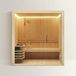 LEVANTO Sauna Finlandese – Benessere e Tecnologia Elegante – 180x120x190 cm
