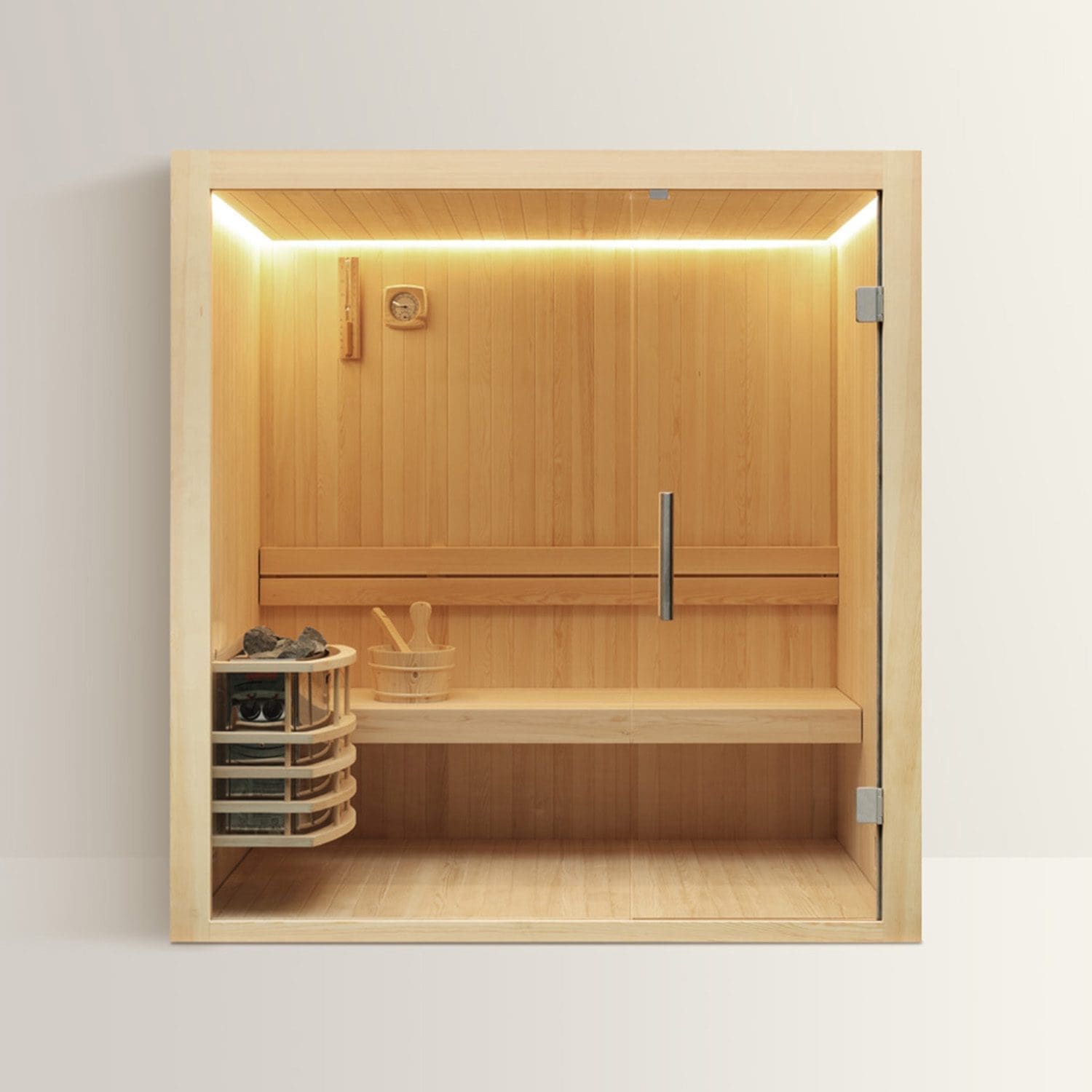 LEVANTO Sauna Finlandese – Benessere e Tecnologia Elegante – 180x120x190 cm