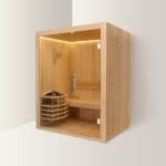 LEVANTO Sauna Finlandese – Benessere e Tecnologia Elegante – 180x120x190 cm