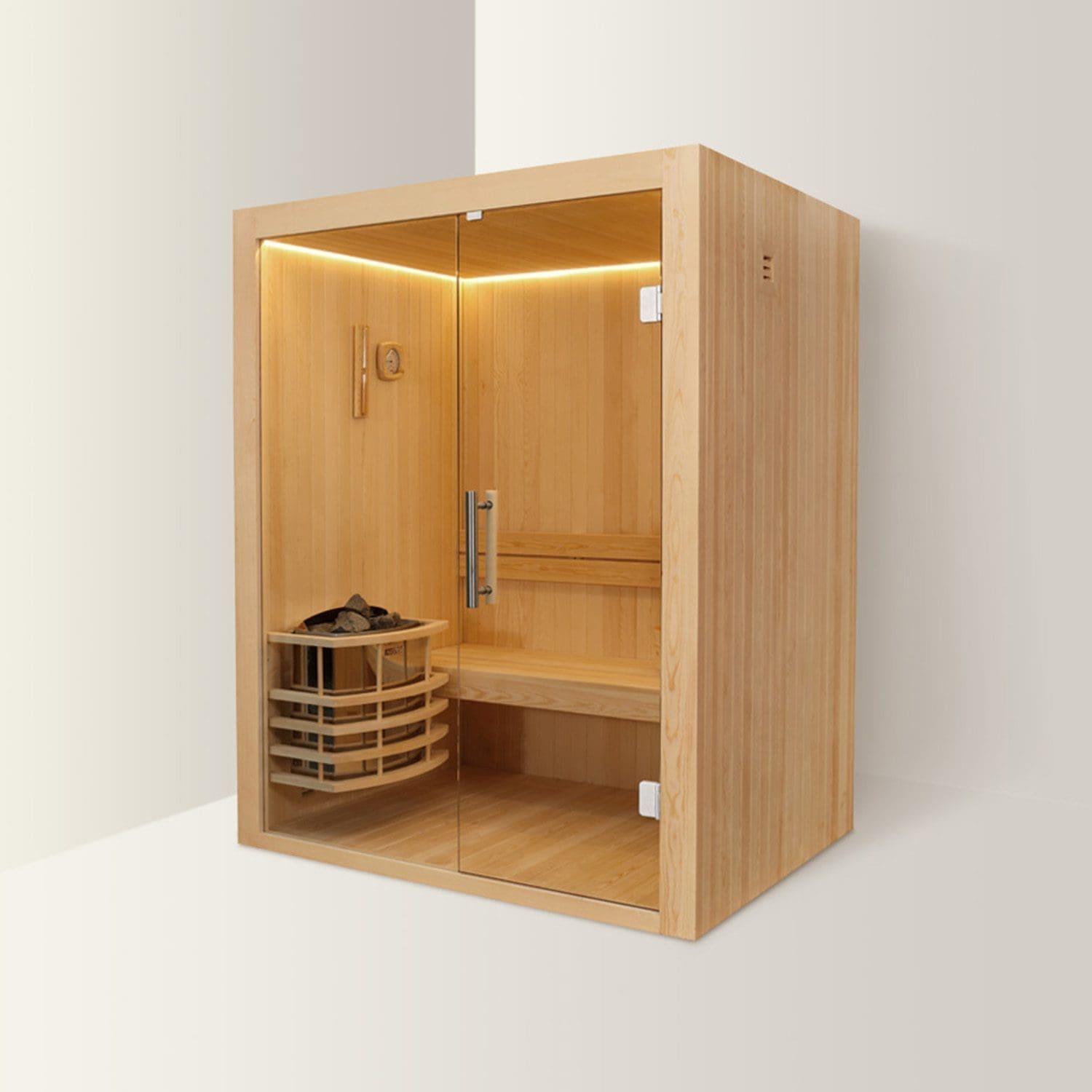 LEVANTO Sauna Finlandese – Benessere e Tecnologia Elegante – 180x120x190 cm