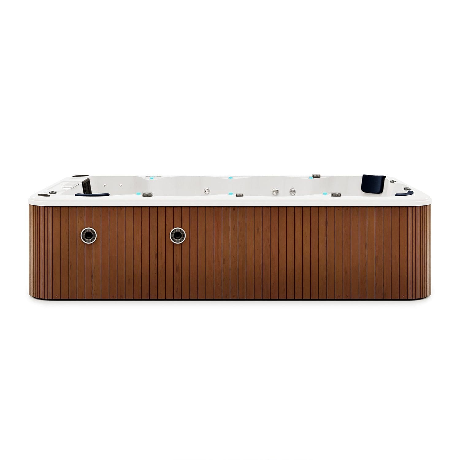 OTRANTO – Minipiscina Idromassaggio 8 Posti – Teak