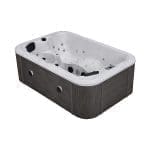 MARATEA – Minipiscina Idromassaggio Compatta e Versatile – Grey