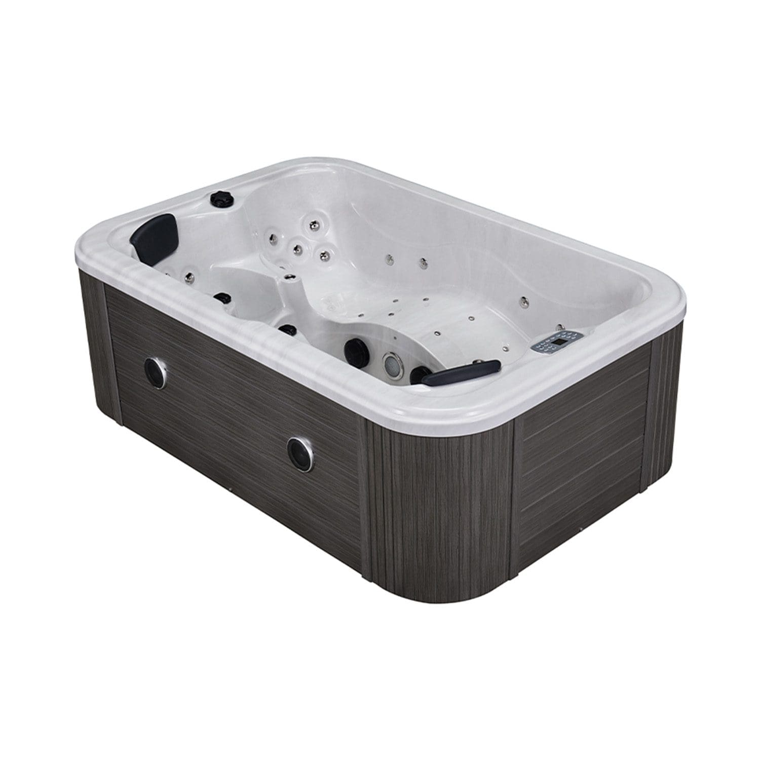 MARATEA – Minipiscina Idromassaggio Compatta e Versatile – Teak