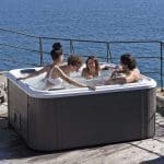 VIESTE – Minipiscina Compatta con Idromassaggio – Grey