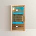 SCILLA – Sauna a Infrarossi con Cromoterapia e Bluetooth – 120x105x190 cm