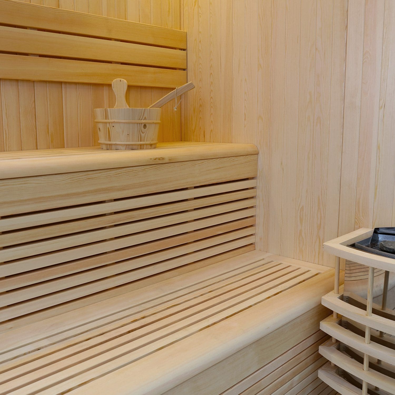 VIAREGGIO – Benessere e Design in una Sauna Angolare – 180x180x210 cm