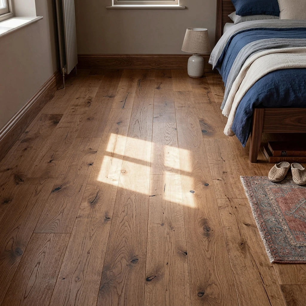 PARQUET PREFINITI – Rovere 1 Strip – Anticato Cognac – Verniciato Opaco