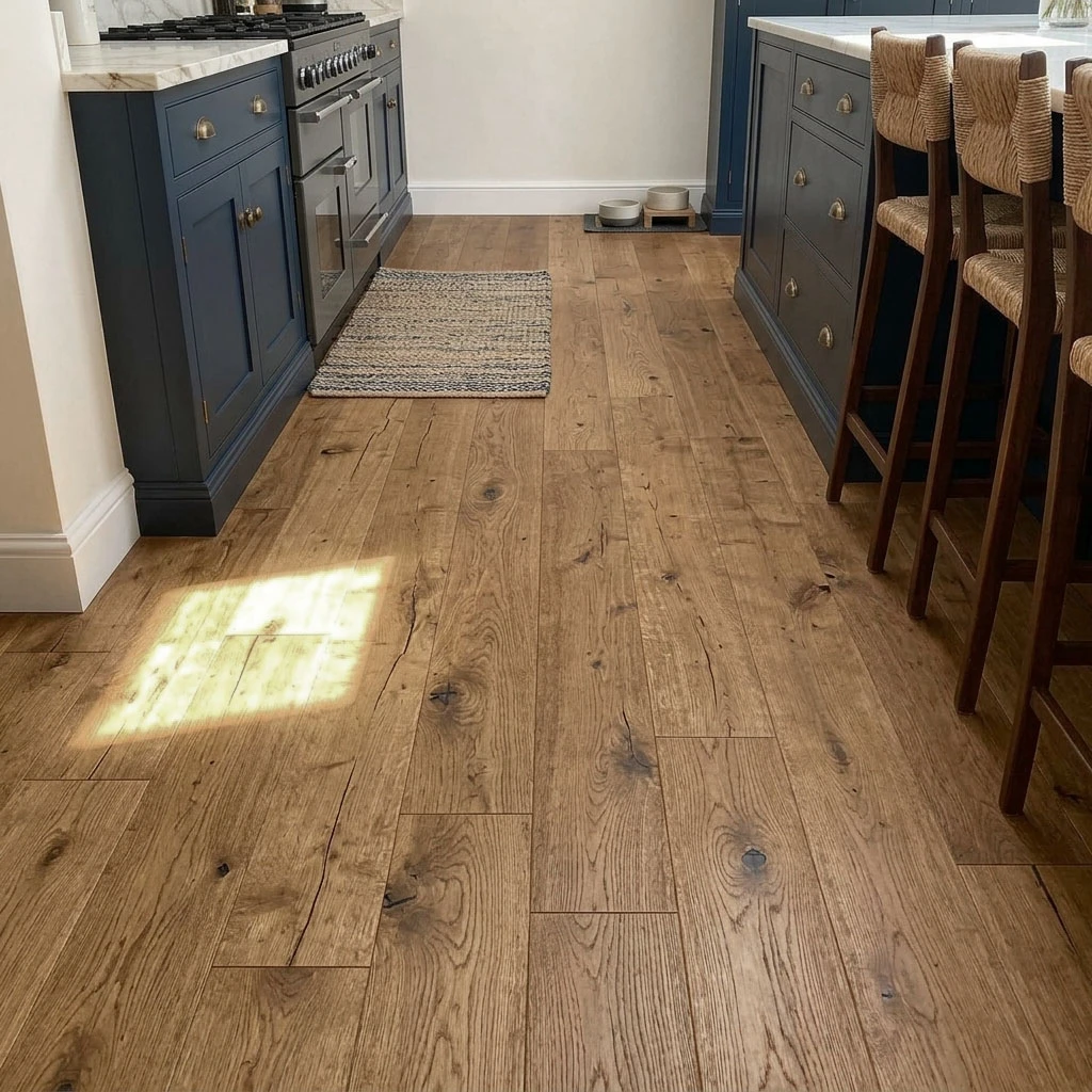 PARQUET PREFINITI – Rovere 1 Strip – Anticato Cognac – Verniciato Opaco