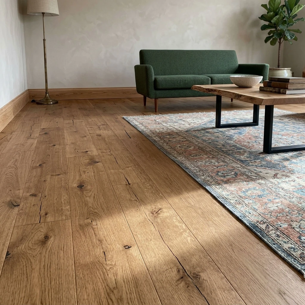 PARQUET PREFINITI – Rovere 1 Strip – Anticato Cognac – Verniciato Opaco