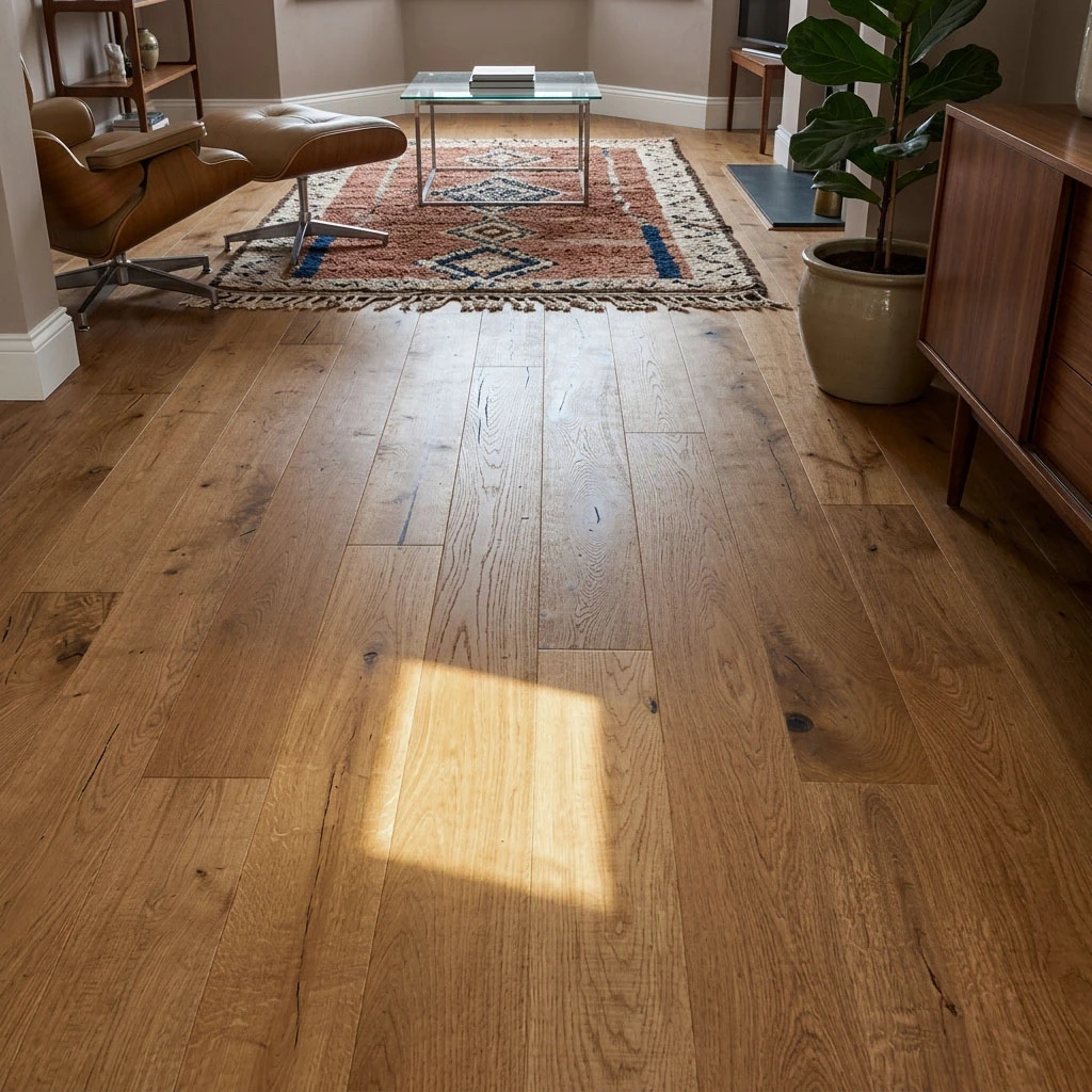 PARQUET PREFINITI – Rovere 1 Strip – Anticato Cognac – Verniciato Opaco