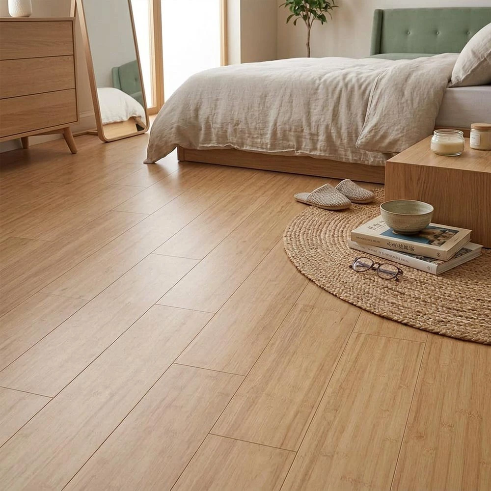 PARQUET BAMBOO MASSELLO PREFINITO – BAMBOO STRAND WOVEN – CARBONIZZATO LIGHT – SPAZZOLATO – Stock residuo: 9 mq